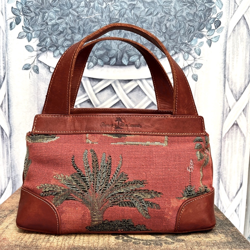 Tommy Bahama Distressed Tropical Tapestry Handbag
